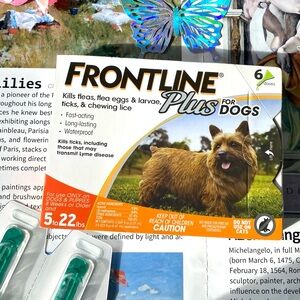 FRONTLINE Plus Small Dog Flea & Tick, 6 Treatments (5–22 lb)
